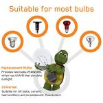 Adjustable Reptile Heat Lamp with Clamp and Bulb