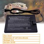 Aiicioo 6x8 Inch Reptile Heating Pad - 2 Pack