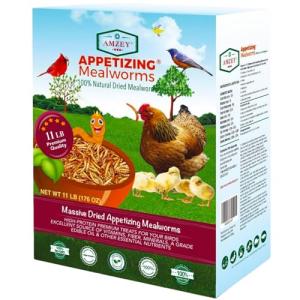 11 LBS 100% Natural Dried Mealworms for Reptiles