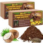 Coconut Fiber Substrate for Reptile Terrariums - 2 Pack