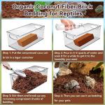 Coconut Fiber Substrate for Reptiles - 4 Pack