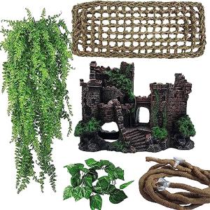 5-Piece Bearded Dragon Tank Accessories Set