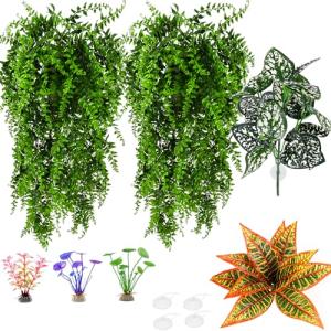 Reptile Hanging Plants with Suction Cups