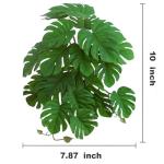 Fake Monstera Plants for Reptile Terrarium Decor