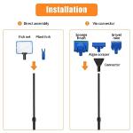 AQUANEAT 5-in-1 Aquarium Cleaning Tool Set