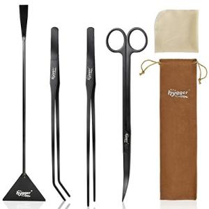 Hygger Stainless Steel Aquarium Tool Kit, 4 Pieces