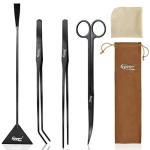 Hygger Stainless Steel Aquarium Tool Kit, 4 Pieces