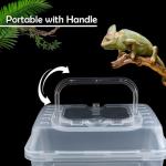 Clear Portable Insect Terrarium with Handle and Carriers