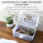 Clear Portable Insect Terrarium Tank with Handle