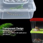 Clear Portable Insect Terrarium with Handle and Carriers