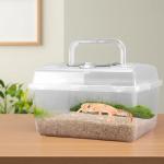 Clear Portable Insect Terrarium with Handle and Carriers