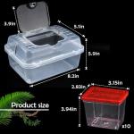 Clear Portable Insect Terrarium with Handle and Carriers