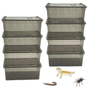 Reptile Feeding Box Set – 8 Portable Containers