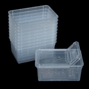 10-Pack Reptile Feeding Boxes for Small Pets