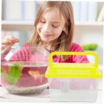 Transparent Reptile Carrier and Feeding Tank