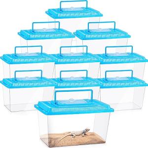 10-Pack Portable Reptile Breeding Containers