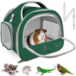 Portable Reptile Travel Carrier Bag - Green