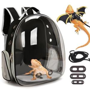 Bearded Dragon Carrier with Harness and Leash