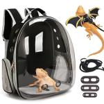 Bearded Dragon Carrier with Harness and Leash