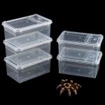 5 Pack Clear Reptile Breeding and Feeding Boxes