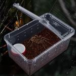 5 Pack Clear Plastic Breeding Boxes for Reptiles