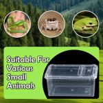 5 Pack Clear Reptile Breeding and Feeding Boxes