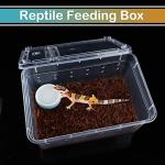 5 Pack Clear Plastic Breeding Boxes for Reptiles