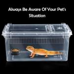 5 Pack Clear Reptile Breeding and Feeding Boxes