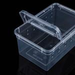 5 Pack Clear Plastic Breeding Boxes for Reptiles