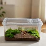 5 Pack Clear Reptile Breeding and Feeding Boxes