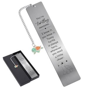 Cute Turtle Metal Bookmark for Reptile Lovers