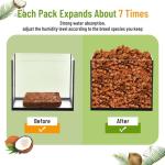 Natural Coconut Chip Substrate for Reptiles - 2 Pack