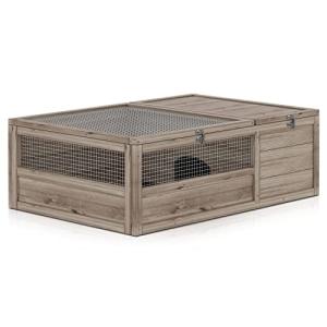 Wooden Tortoise Habitat House for Reptiles