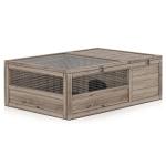 Wooden Tortoise Habitat House for Reptiles