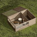 Wooden Tortoise Habitat House for Reptiles