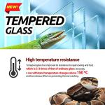 Extra-Long Tempered Glass Terrarium for Reptiles