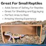 Reptile Cave Hide for Snakes and Geckos