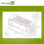 ECOFLEX 60-Inch Mojave Reptile Lounge in Grey