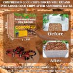 10LB Coconut Fiber Chips Substrate for Reptiles