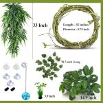 HERCOCCI Hanging Reptile Plants for Terrariums