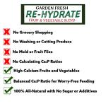 High Calcium Dried Fruit & Veggie Mix for Reptiles