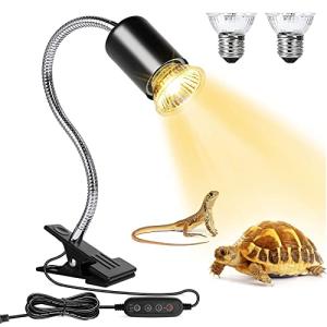 Reptile Heat Lamp with Rotatable Hose and Timers