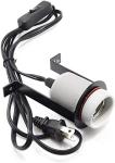 Reptile Ceramic Heat Lamp Holder for 300W Bulb
