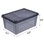 Portable Transparent Reptile Feeding Box and Habitat