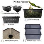 Portable Transparent Reptile Feeding Box and Habitat