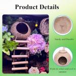Crested Gecko Tank Decor with Vines and Ladder