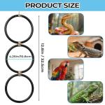 2-Pack Snake Climbing Rings for Reptile Tanks