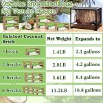 Halatool Coconut Fiber Substrate for Reptiles - 2 Pack
