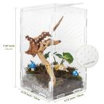 Mini Acrylic Reptile Terrarium with Ventilation