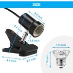 DaToo Rotatable Heat Lamp for Reptiles and Turtles